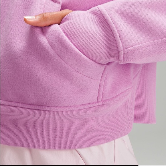 NWT Lululemon Scuba Oversized Half Zip Hoodie Dahlia Mauve Size XS/S - Picture 10 of 12